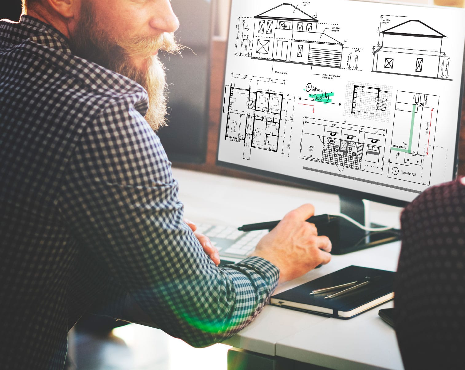 Architectural Design Services Dexel Structural Engineers service blueprint-architect-construction-project-sketch-concept